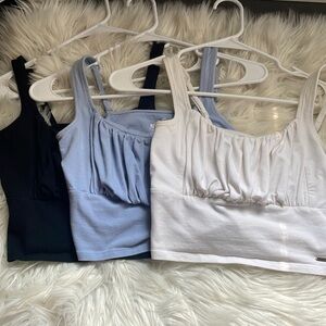 Hollister ruffle shirts. Size medium.